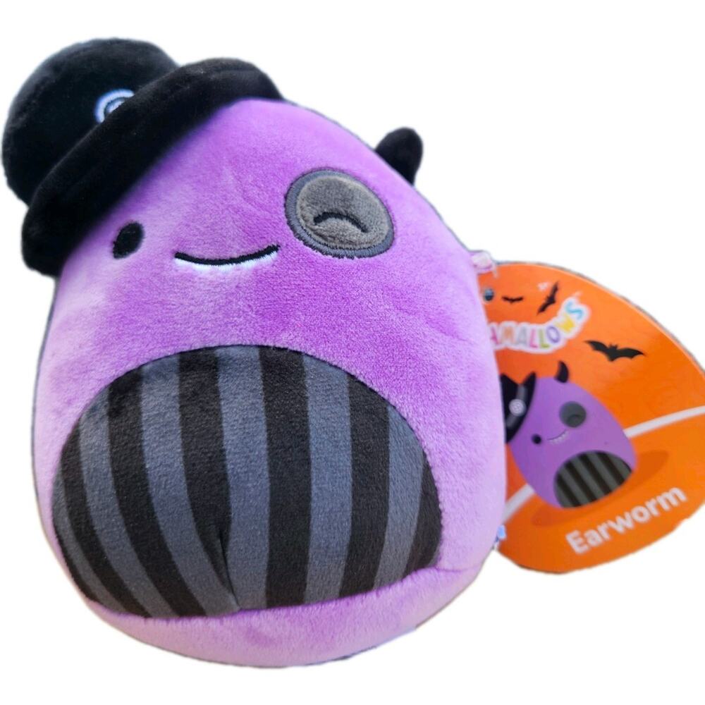 NWT Squishmallows 5" Halloween Earworm the Monster